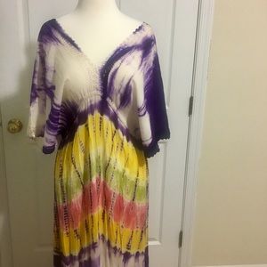 Tie dye dress. Also use as a beach coverup.